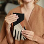 Colour Block Suede Touch Screen Gloves, thumbnail 1 of 10