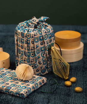 Fabric Gift Wrap Reusable Furoshiki Art Deco, 9 of 10