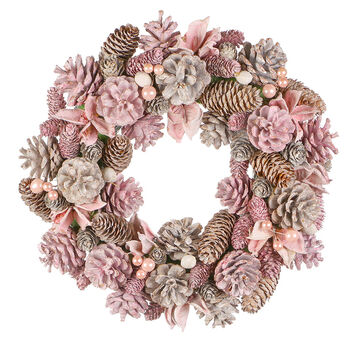 Blush Pink Winter Wreath, 2 of 5