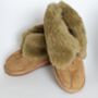 Genuine Sheepskin Slippers With Zipper Camel, thumbnail 9 of 9