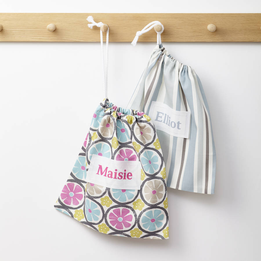 personalised floral gift bag by tattybogle