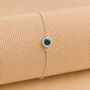 Adjustable Personalised Sterling Silver May Birthstone Bracelet, thumbnail 2 of 9