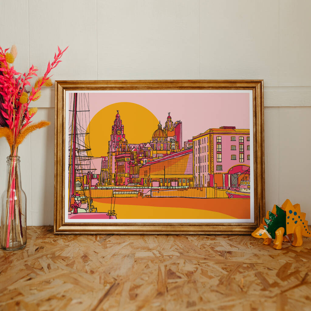 Liverpool Albert Dock, Art Print By Freya Niamh Design