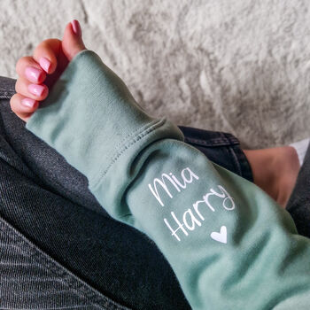 Personalised Mama Sweatshirt | Kids Names Sleeve, 6 of 11