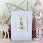 Personalised, Embroidered Christmas Tree Card, thumbnail 5 of 10