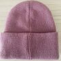 Deep Cuff Pink Beanie With Embroidered Dachshund, thumbnail 3 of 4
