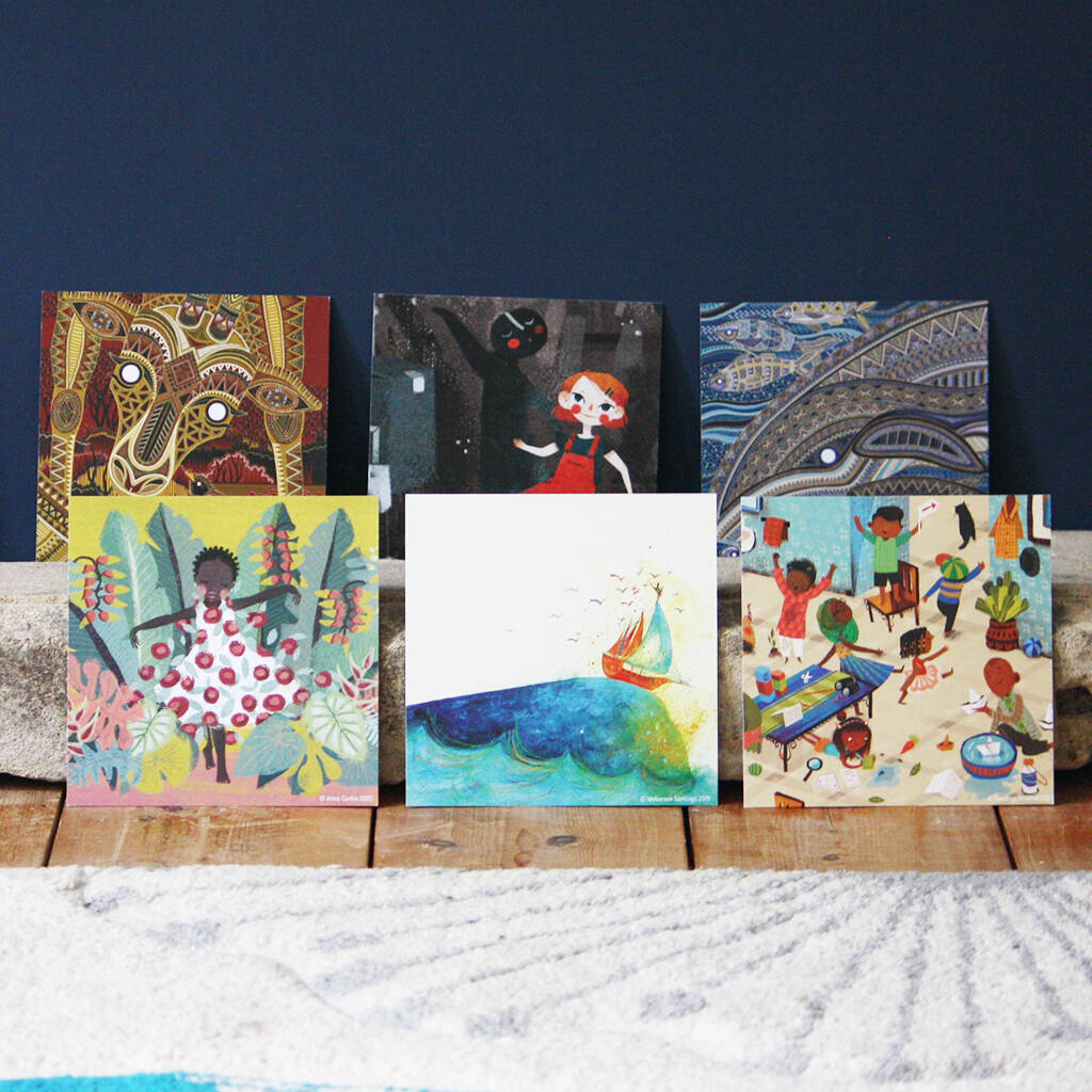 Gift For Young Artists Six Children's Art Prints By Lantana