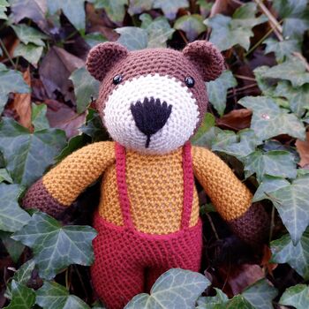 Handmade Crochet Bear Soft Toy, 2 of 7
