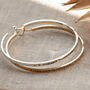 Love You To The Moon And Back Slim Brass Bangle Gift For Her, thumbnail 1 of 12