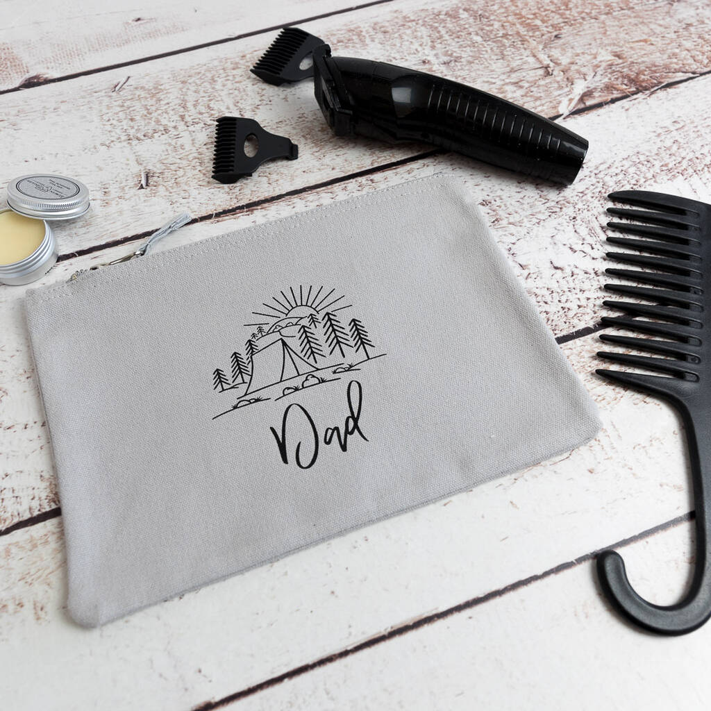 Men's Personalised Grooming Kit Pouch By Love Lammie & Co