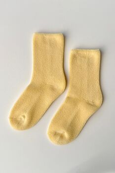 Lemon Water Cloud Socks, 2 of 4
