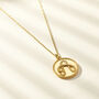 Large Rope Initial Disc Necklace, thumbnail 2 of 7