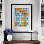 Abstract Map Of The Lake District Poster Print, thumbnail 4 of 5