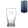 Engraved Tulip Pint Beer Glass With Gift Box, thumbnail 2 of 2
