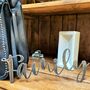 'Family' Metal Word Sign Wall Art Decoration, thumbnail 2 of 9