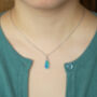 2ct Australian Opal Doublet Necklace, thumbnail 3 of 3