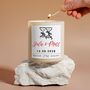 Personalised Wedding Candle Gift For Couple, thumbnail 2 of 6