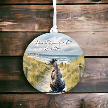Personalised Greyhound Dog Beach Walk Collection, 3 of 8