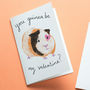 Guinea Pig Pun Valentine Card, thumbnail 1 of 2