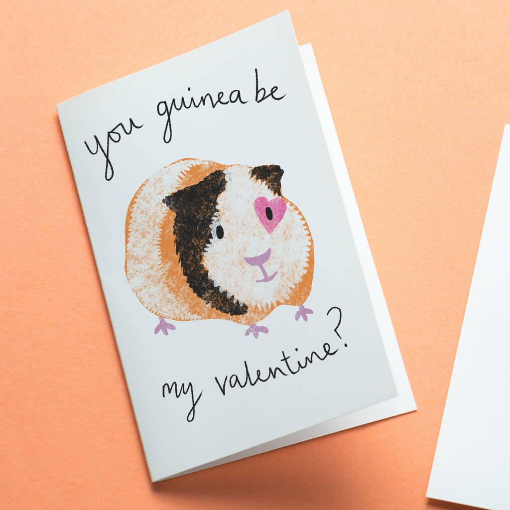 Guinea Pig Pun Valentine Card By So Close | notonthehighstreet.com