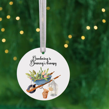 Personalised Tree Decoration For Gardener, 4 of 6
