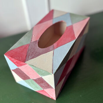 Jester Hand Painted Tissue Box, 8 of 9