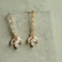 Crystal Petal Bridal Flower Earrings, thumbnail 4 of 8