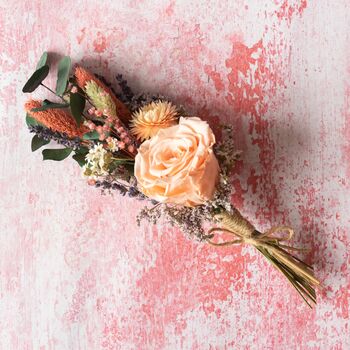 Mothers Day Dried Flower Mini Posy, Everlasting Rose, 3 of 5