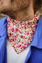 Mens Mixed Ditzy Floral Cotton Neckerchief, thumbnail 1 of 12