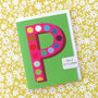 Mini P Alphabet Card, thumbnail 1 of 5