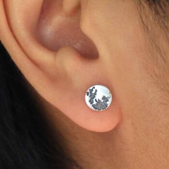 Full Moon Stud Earrings, 2 of 3