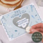 Personalised Father's Day Gift Scratch Voucher With Blue Confetti Design, thumbnail 1 of 3