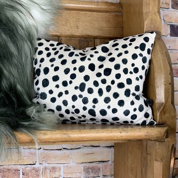 Dalmatian Print Velvet Cushions, 6 of 12