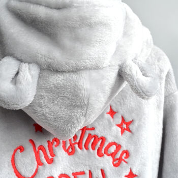 'Christmas CREW' Personalised Dressing Gown, 5 of 6