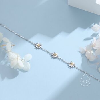 Daisy Flower Trio Bracelet, 7 of 10