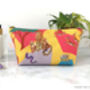 Savanna Safari Animal Cotton Cosmetic Bag/ Wash Bag, thumbnail 1 of 2
