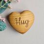 'Hug' Engraved Wooden Heart, thumbnail 1 of 2