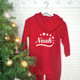 Personalised Winter Theme Kids Christmas Onesie, thumbnail 1 of 4