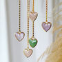 Gemstone Heart Gold Plated Pendant, thumbnail 1 of 8