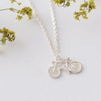 Bicycle Necklace In Sterling Silver, 2 of 11