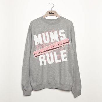 Mums Rule Women's Slogan Sweatshirt, 3 of 3