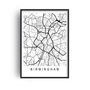 Birmingham City Town Map Wall Print, thumbnail 4 of 8