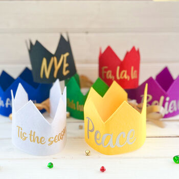 Personalised Re Usable Festive Crowns, 11 of 12