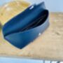 Personalised Dark Blue Leather Glasses Case, thumbnail 9 of 12