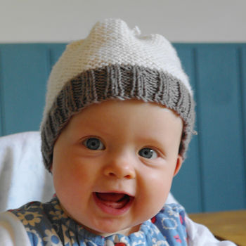 Baby Merino Hat Beginner Knitting Kit, 5 of 6
