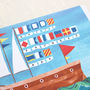 Nautical Alphabet Father's Day Card, thumbnail 2 of 3