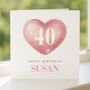 40th Birthday Card For Daughter For Her, For Wife, thumbnail 5 of 8