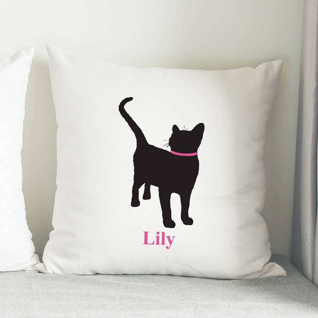 Personalised Cat Cushion By British and Bespoke