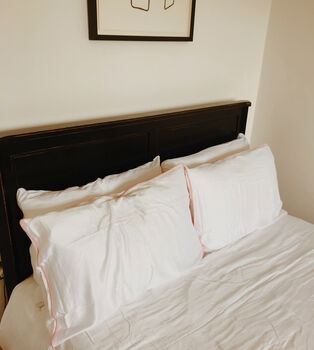 Peach Bamboo Bed Linen Set, 5 of 6