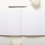 Personalised Wedding Linen Guest Book Modern, thumbnail 3 of 7